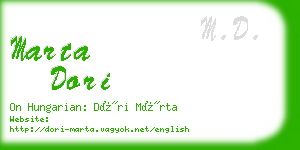 marta dori business card